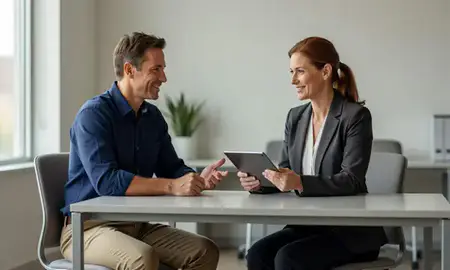 Customer discussing car shipping options in Homewood, Alabama, United States