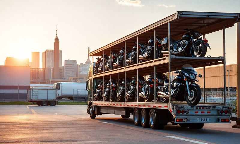 Mobile, Alabama motorcycle shipping transporter