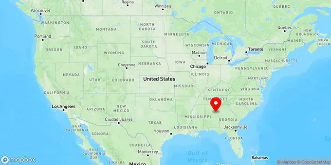 Map of Oxford, Alabama, United States