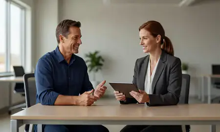 Customer discussing car shipping options in Trussville, Alabama, United States
