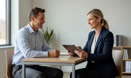 Customer discussing car shipping options in Vestavia Hills, Alabama, United States