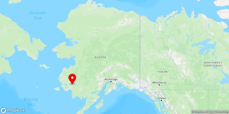 Map of Bethel, Alaska, USA