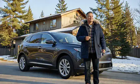 Car delivered to a driveway in College, Alaska, United States