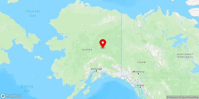 Map of Fairbanks, Alaska, United States
