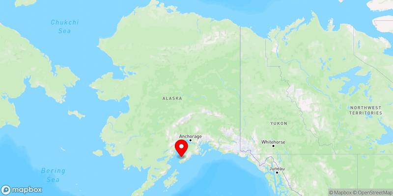 Map of Homer, Alaska, USA