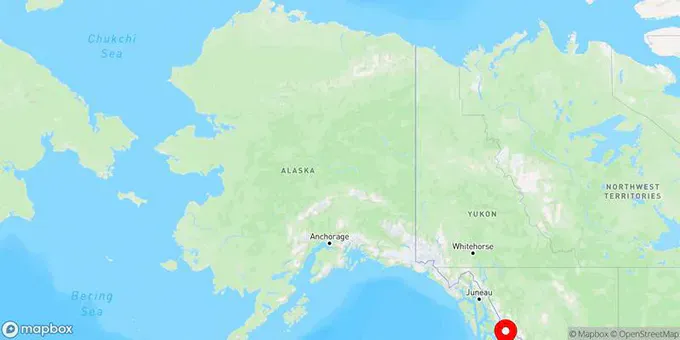 Map of Ketchikan, Alaska, United States