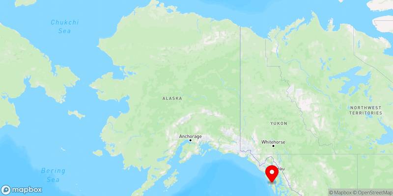 Map of Sitka, Alaska, USA