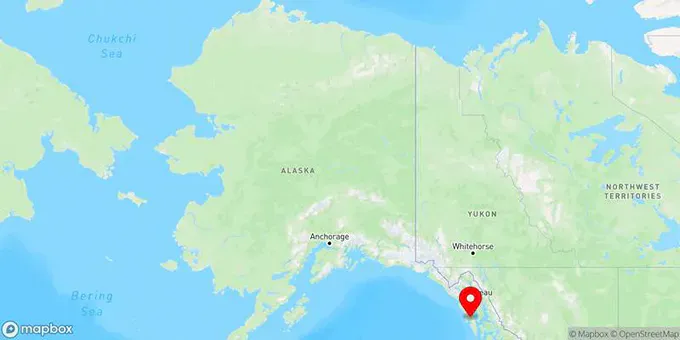 Map of Sitka, Alaska, United States