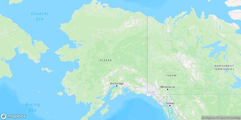 Map of Unalaska, Alaska, USA