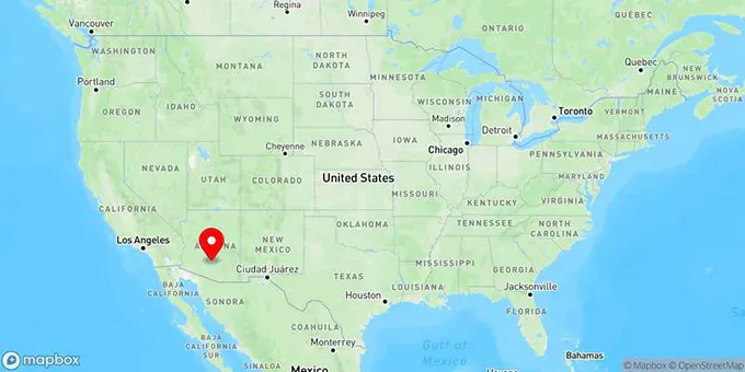 Map of Casa Grande, Arizona, United States