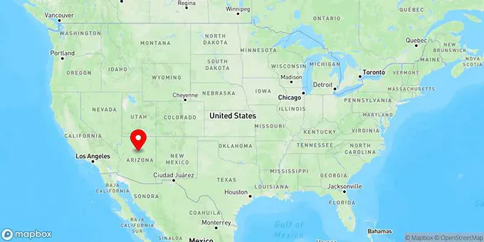 Map of Flagstaff, Arizona, United States