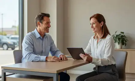 Customer discussing car shipping options in Goodyear, Arizona, United States