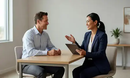 Customer discussing car shipping options in Marana, Arizona, United States