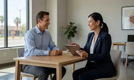 Customer discussing car shipping options in Maricopa, Arizona, United States
