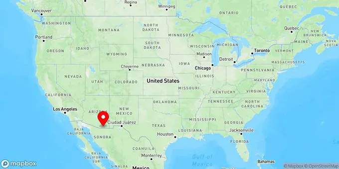 Map of Sierra Vista, Arizona, United States