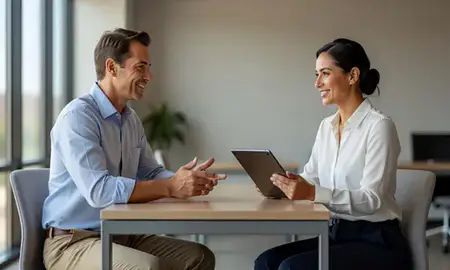 Customer discussing car shipping options in Tempe, Arizona, United States