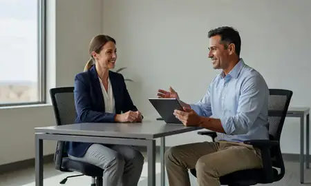 Customer discussing car shipping options in Yuma, Arizona, United States