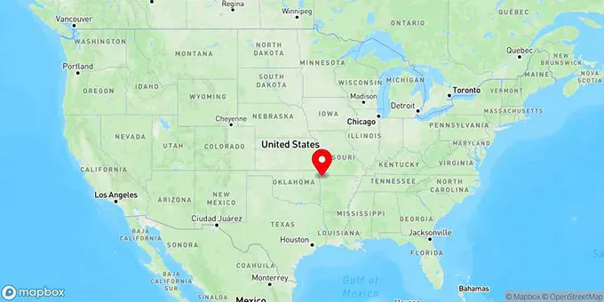 Map of Bentonville, Arkansas, United States
