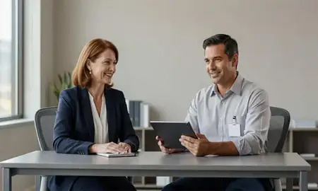 Customer discussing car shipping options in Conway, Arkansas, United States