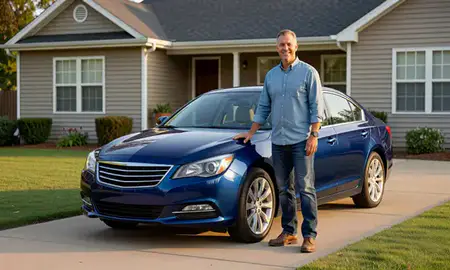 Customer with their delivered car in El Dorado, Arkansas, United States