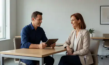 Customer discussing car shipping options in El Dorado, Arkansas, United States
