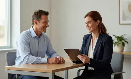Customer discussing car shipping options in Russellville, Arkansas, United States