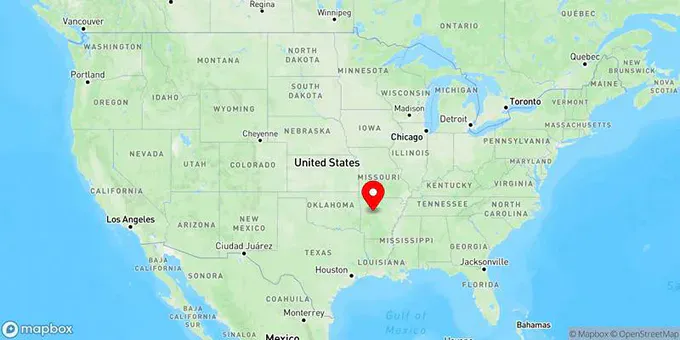 Map of Russellville, Arkansas, United States