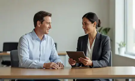 Customer discussing car shipping options in California, United States