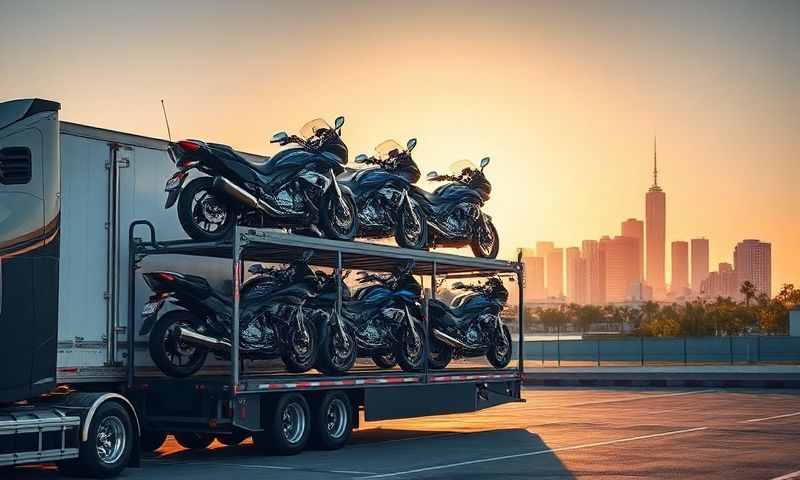 Anaheim, California motorcycle shipping transporter