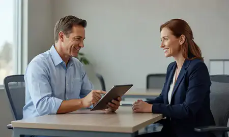 Customer discussing car shipping options in Bakersfield, California, United States