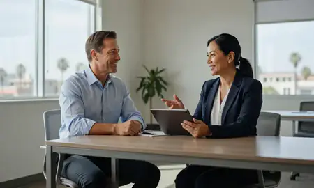 Customer discussing car shipping options in Chula Vista, California, United States