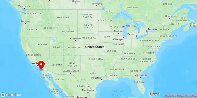 Map of Chula Vista, California, United States
