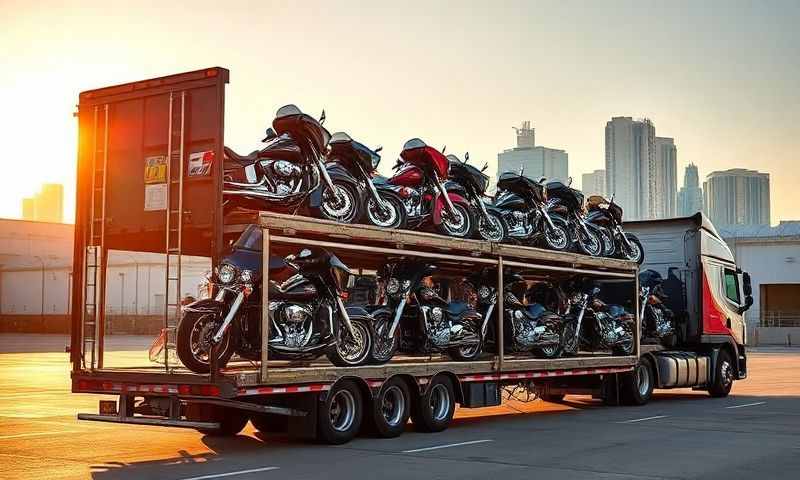 Fontana, California motorcycle shipping transporter