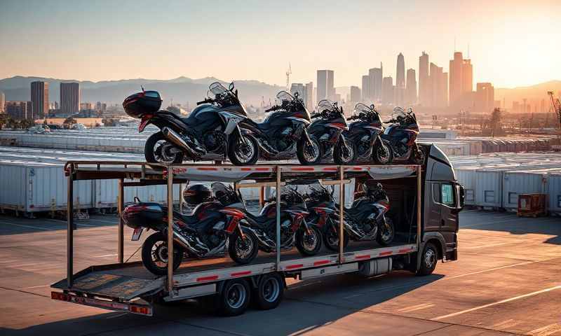 Indio, California motorcycle shipping transporter