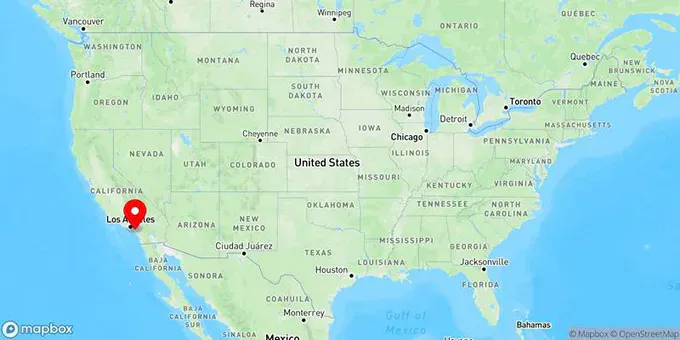 Map of Irvine, California, United States