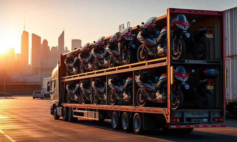 Los Angeles, California motorcycle shipping transporter