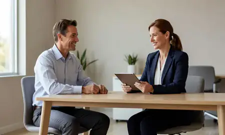 Customer discussing car shipping options in Modesto, California, United States