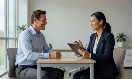Customer discussing car shipping options in Moreno Valley, California, United States