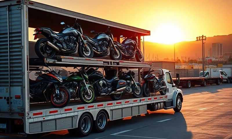 Moreno Valley, California motorcycle shipping transporter