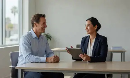 Customer discussing car shipping options in Oxnard, California, United States