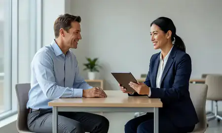 Customer discussing car shipping options in Riverside, California, United States