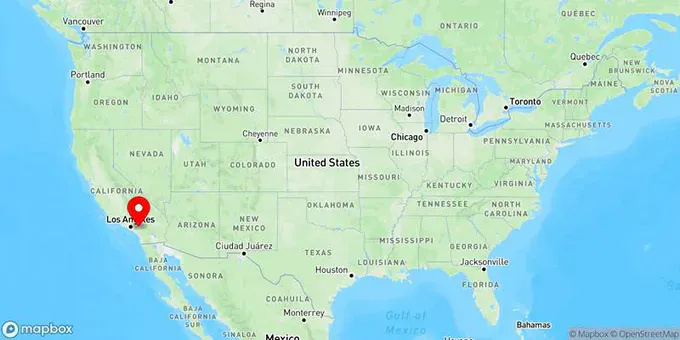 Map of Riverside, California, United States