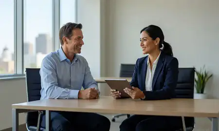 Customer discussing car shipping options in Sacramento, California, United States