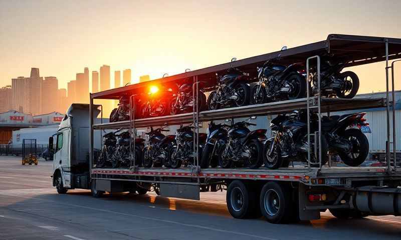 San Bernardino, California motorcycle shipping transporter