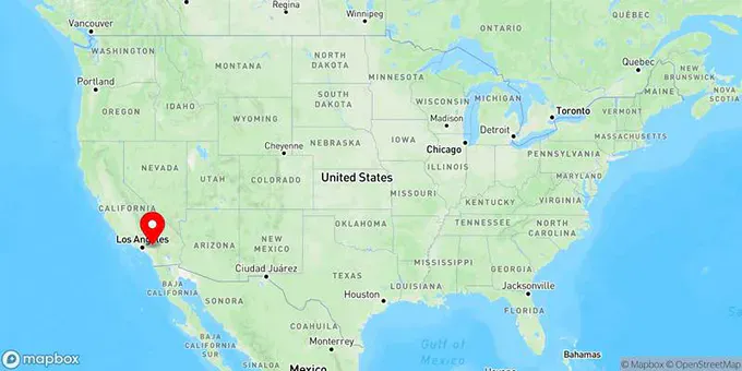 Map of San Bernardino, California, United States