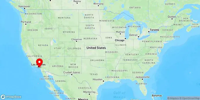 Map of Santa Ana, California, United States