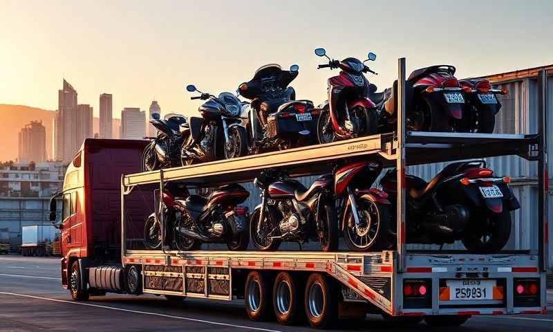 Santa Barbara, California motorcycle shipping transporter