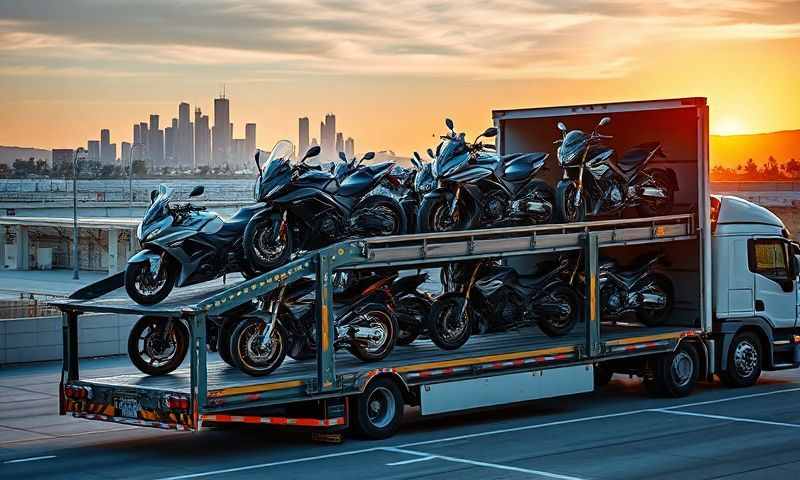 Victorville, California motorcycle shipping transporter