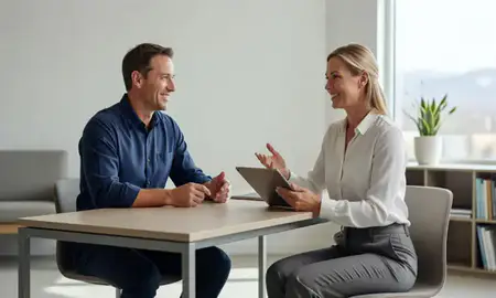Customer discussing car shipping options in Boulder, Colorado, United States