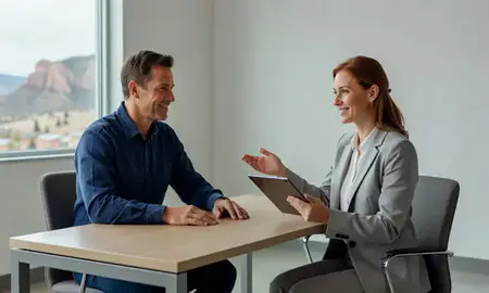 Customer discussing car shipping options in Castle Rock, Colorado, United States